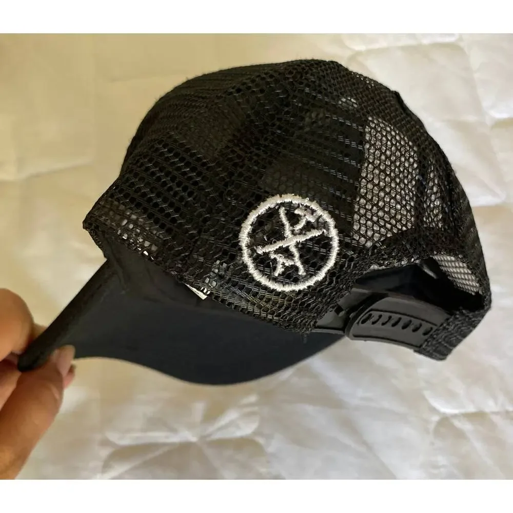 One Baby Trucker Hat Black BE YOU TIFUL New